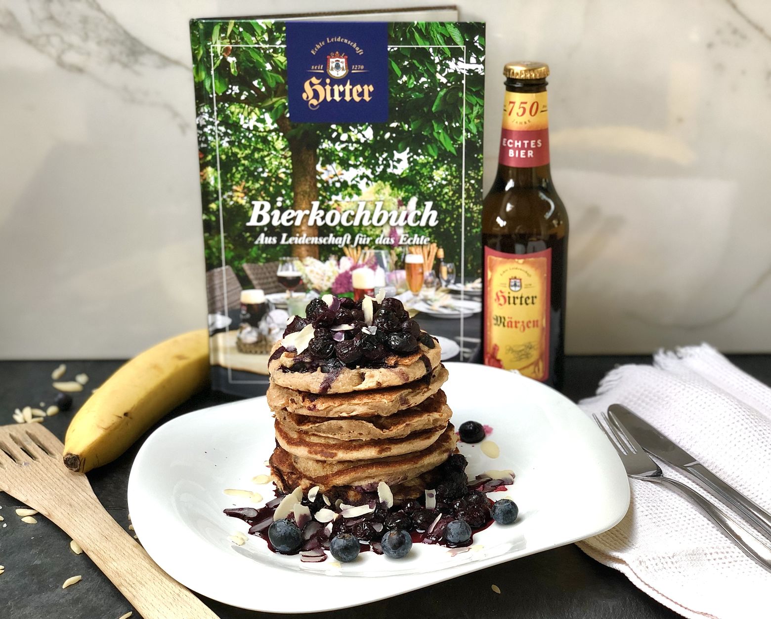 Hirter Brauerei News Kochbuch Pancakes Maerzen