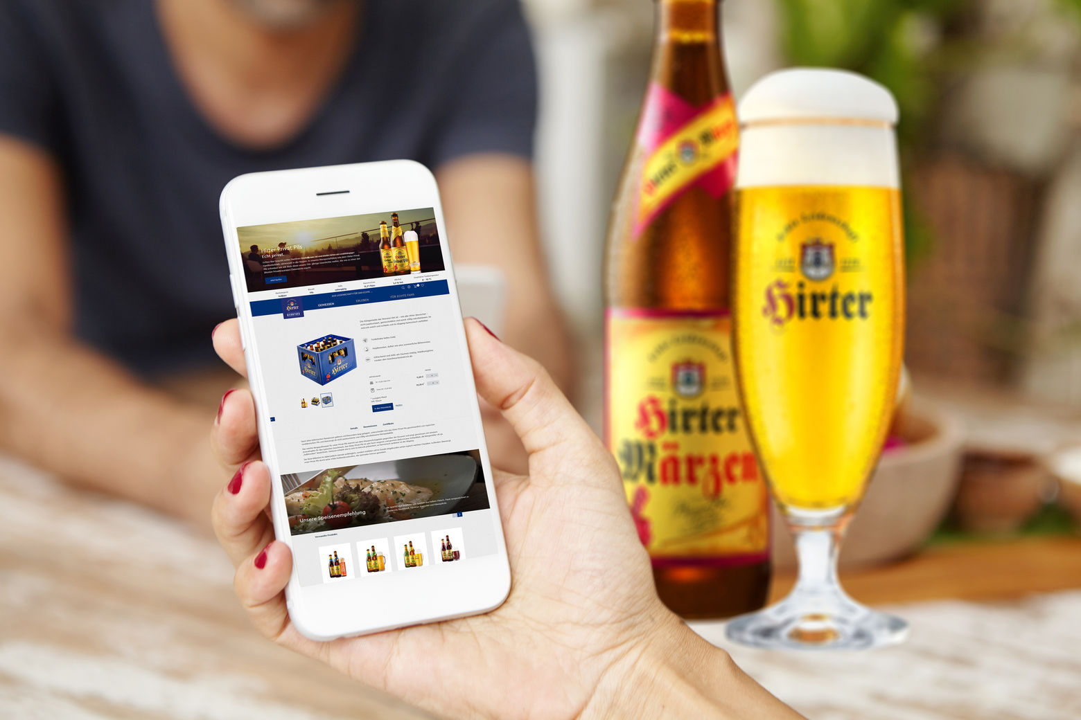 Hirter Online Shopping Bierathek Teaser Webseite