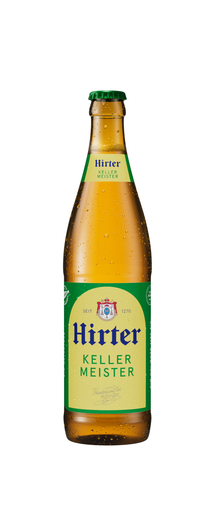 Eine Flasche Hirter Kellermeister