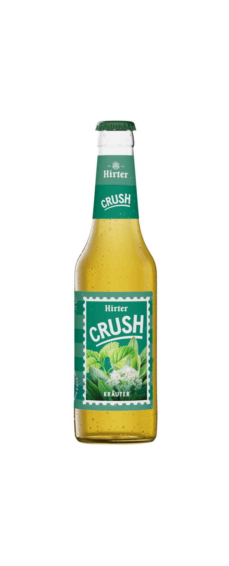 Hirter Crush Kräuter in einer Glas-Flasche