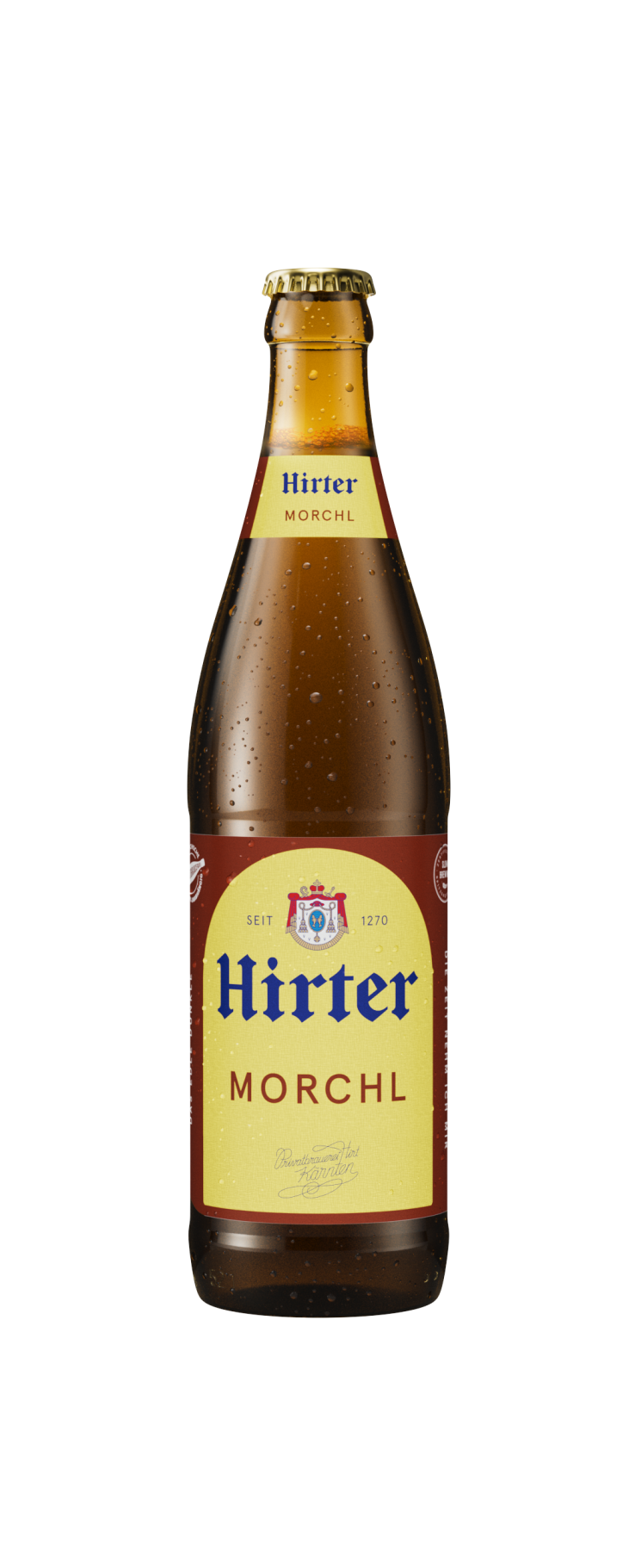 Eine Flasche Hirter Morchl