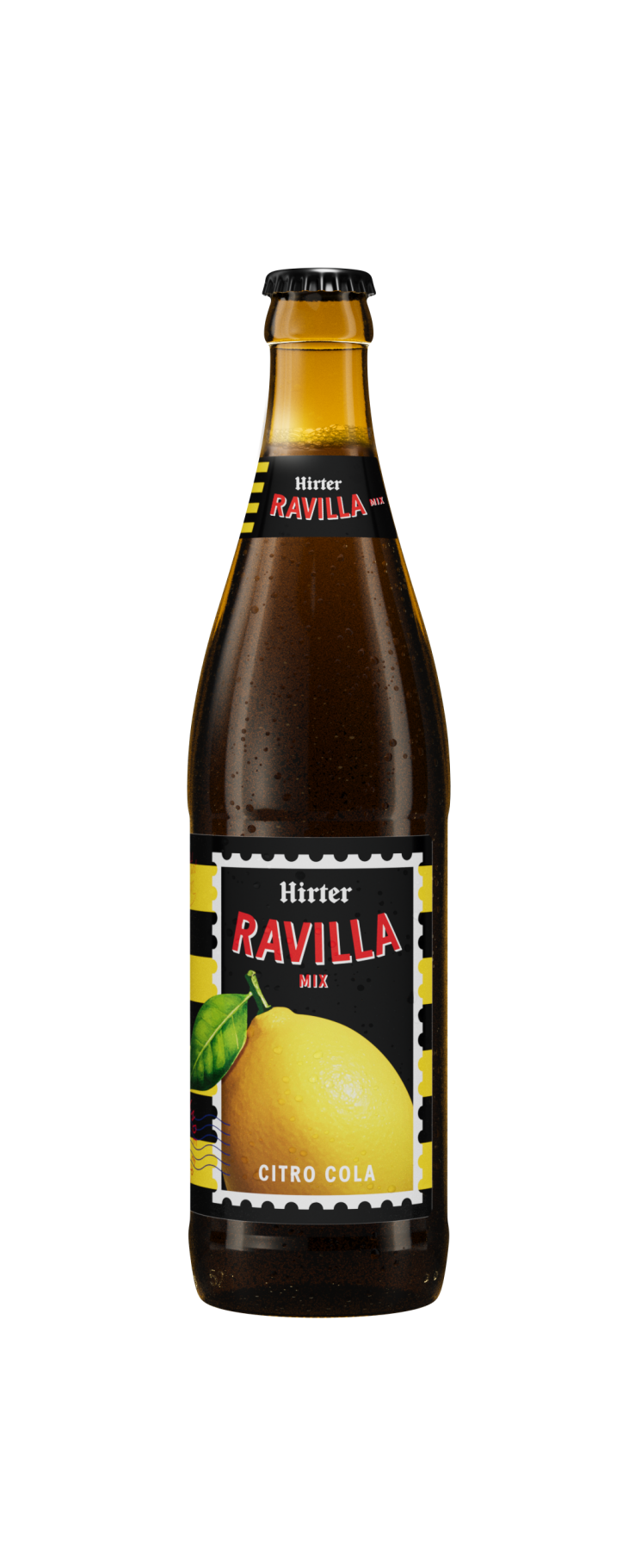 Hirter Crush Ravilla in einer Glas-Flasche
